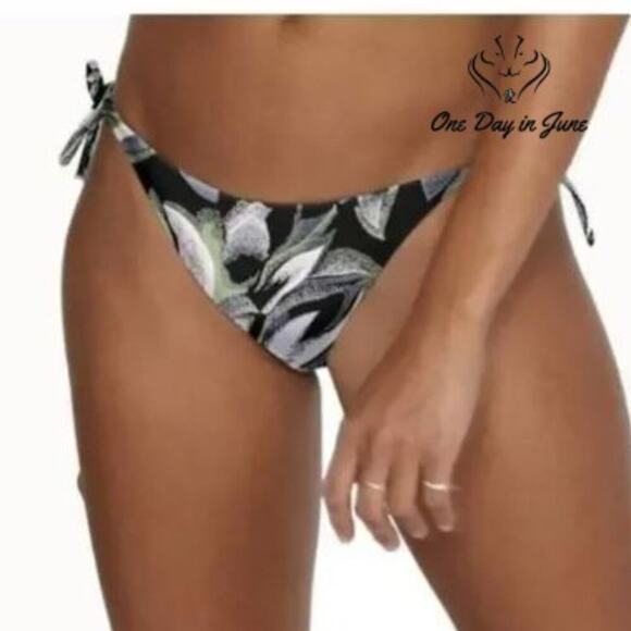 RVCA Pixie Medium Coverage Tie Side Bikini Bottom Size S - Picture 1 of 4